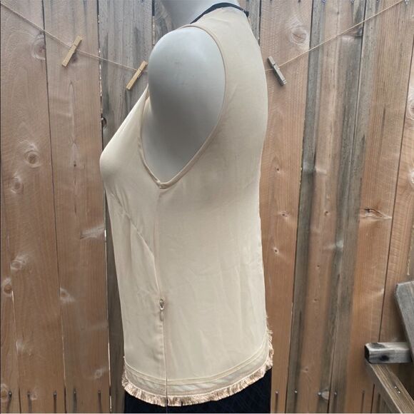 SANDRO HANAE CHIFFON MAXI DRESS BLK BLUSH Size 2 - Picture 9 of 16